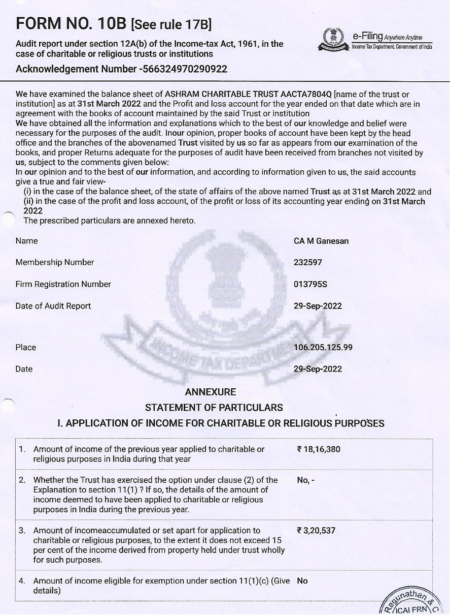 Form 10B Page 1